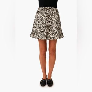 Tuckernuck Murphy flared Skirt - Leopard print XXL